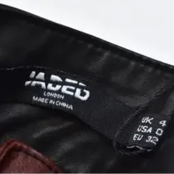 NEW Jaded London Daytona Vegan Faux Leather Strapless Top - Picture 8 of 13